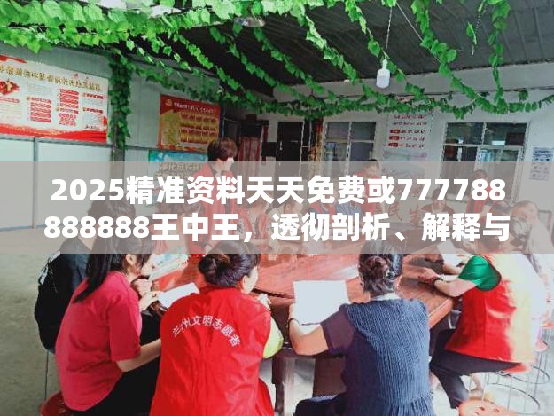 2025精准资料天天免费或777788888888王中王，透彻剖析、解释与落实-抵制不实的假包装