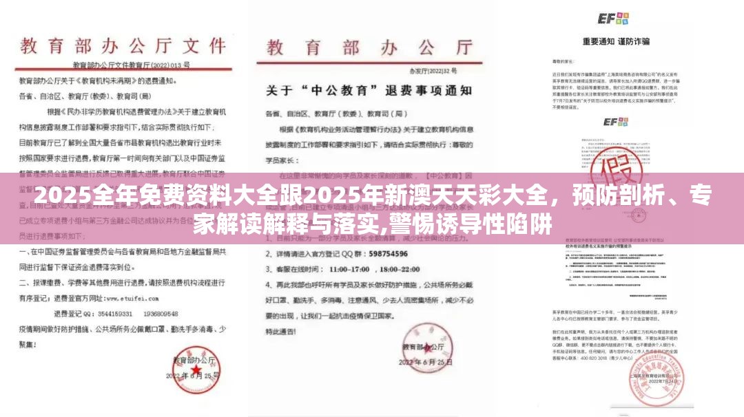 2025全年免费资料大全跟2025年新澳天天彩大全，预防剖析、专家解读解释与落实,警惕诱导性陷阱