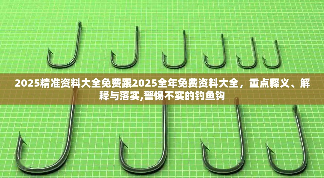 2025精准资料大全免费跟2025全年免费资料大全，重点释义、解释与落实,警惕不实的钓鱼钩